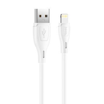 Кабель Hoco X61 Ultimate silicone charging data cable for iP White 7997-7758 фото