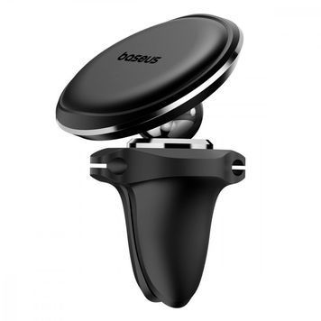 Автодержатель Baseus Magnetic Car Mount with Cable Clip Air Vent Version black 570950001 фото