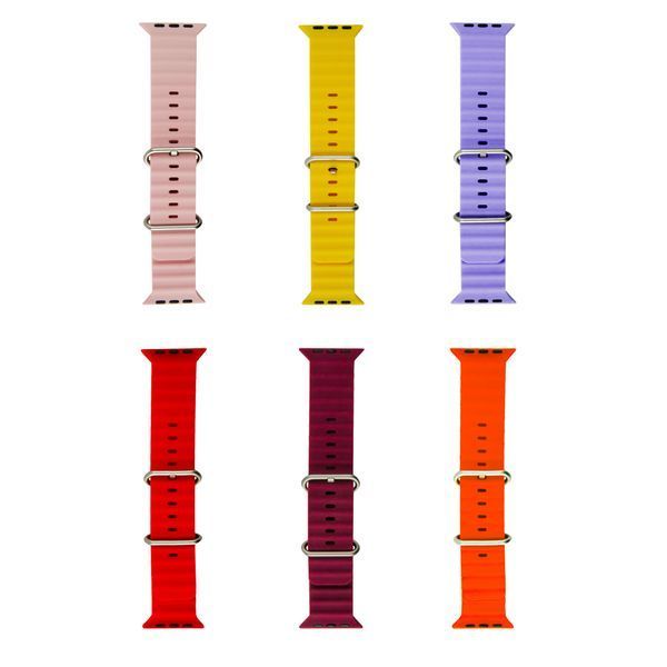 Ремінець Apple Watch Ocean Band 42/44/45/49 (M) 1 - Official White 7625-6988 фото Ремінець Apple Watch Ocean Band 42/44/45/49 (M) 1 - Official White 7625-6988 фото
