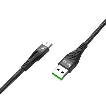 Кабель Hoco U53 4A Flash charging data cable for Micro Black 8818-9473 фото
