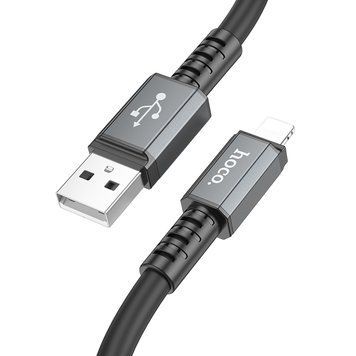 Кабель Hoco X85 iP Strength charging data cable Black 8891-9565 фото