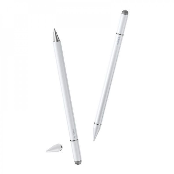 Стилус Baseus Smooth Writing III 3-in-1 white 666140003 фото Стилус Baseus Smooth Writing III 3-in-1 white 666140003 фото