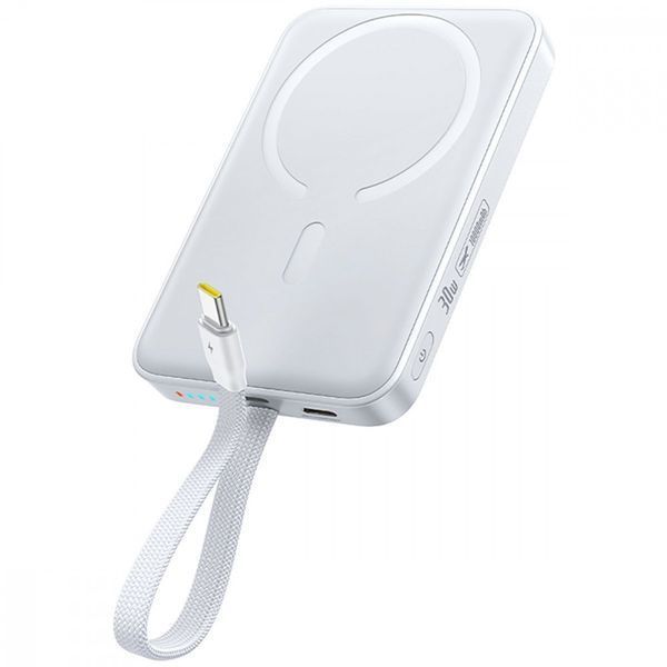 Портативная Батарея Baseus EnerFill FM11 with Built-in Type-C Cable 10000mAh 30W white 677830001 фото Портативная Батарея Baseus EnerFill FM11 with Built-in Type-C Cable 10000mAh 30W white 677830001 фото