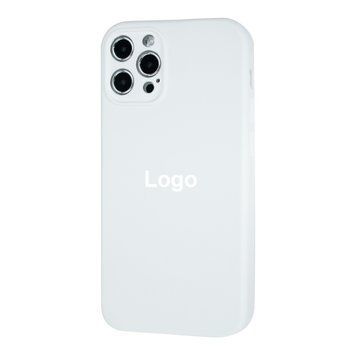 Square Full Silicone Case Close Camera iPhone 12 Pro Max 2 - White 3695-14364 фото