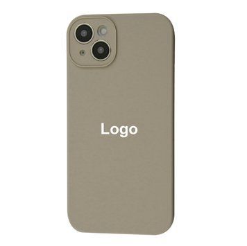Square Full Silicone Case Close Camera iPhone 14 Plus 70 - Clay 3693-8823 фото