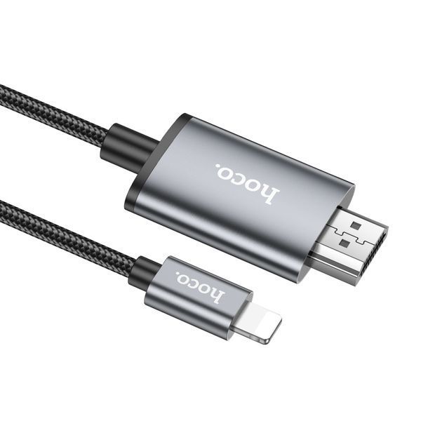 Кабель Hoco UA27 HD on-screen cable iP to HDTV Metal Grey 9537-20787 фото Кабель Hoco UA27 HD on-screen cable iP to HDTV Metal Grey 9537-20787 фото