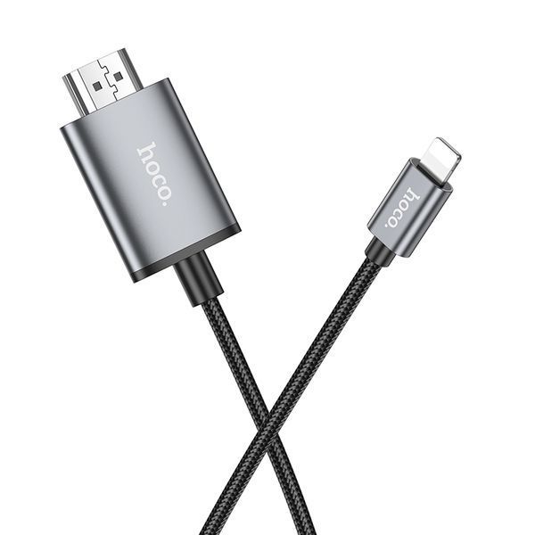 Кабель Hoco UA27 HD on-screen cable iP to HDTV Metal Grey 9537-20787 фото Кабель Hoco UA27 HD on-screen cable iP to HDTV Metal Grey 9537-20787 фото