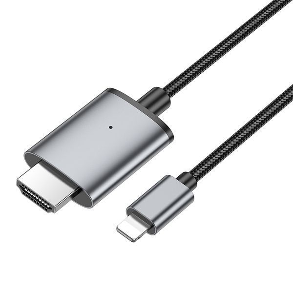 Кабель Hoco UA27 HD on-screen cable iP to HDTV Metal Grey 9537-20787 фото Кабель Hoco UA27 HD on-screen cable iP to HDTV Metal Grey 9537-20787 фото