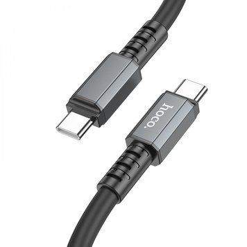Кабель Hoco X85 Type-C to Type-C Strength 60W charging data cable Black 8894-9568 фото