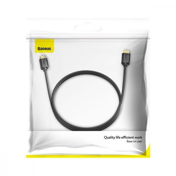 Кабель Baseus High Definition HDMI Male To HDMI Male (2m) black 298920001 фото Кабель Baseus High Definition HDMI Male To HDMI Male (2m) black 298920001 фото