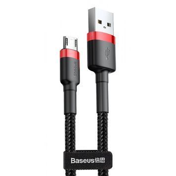 Кабель Baseus Cafule Micro USB 2.4A (1m) red/black 207810066 фото