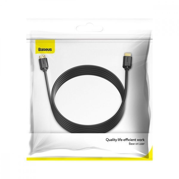 Кабель Baseus High Definition HDMI Male To HDMI Male (5m) black 298940001 фото Кабель Baseus High Definition HDMI Male To HDMI Male (5m) black 298940001 фото