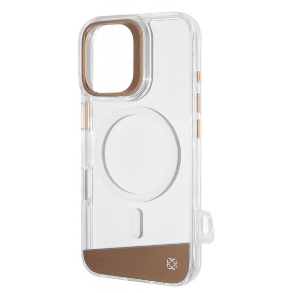 Чехол Kajsa Aluminium Shield with Magnetic Ring iPhone 16 light gold 596610807 фото Чехол Kajsa Aluminium Shield with Magnetic Ring iPhone 16 light gold 596610807 фото