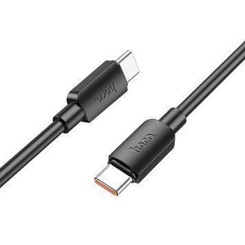 Кабель Hoco X96 Hyper 100W fast charging data cable Type-C to Type-C Black 8897-9571 фото