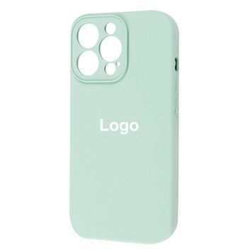 Square Full Silicone Case Close Camera iPhone 13 Pro 3 - Mint 3683-6045 фото
