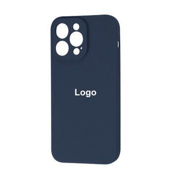 Square Full Silicone Case Close Camera iPhone 13 Pro Max 17 - Midnight Blue 3685-10121 фото