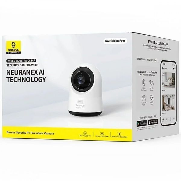 Камера Baseus Security P1 Pro Indoor 3K white 615190003 фото Камера Baseus Security P1 Pro Indoor 3K white 615190003 фото