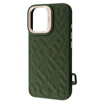 Чохол Kajsa Rhombus Collection with Magnetic Ring iPhone 16 olive 596760806 фото