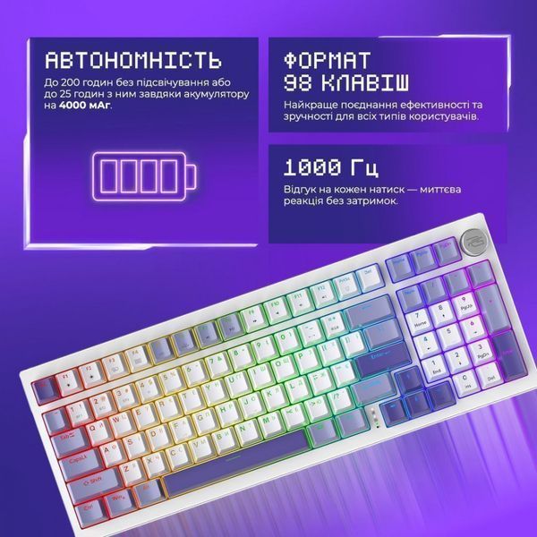 Беспроводная клавиатура Proove Gaming Slicker (Ukraine Layout) black 591050001 фото Беспроводная клавиатура Proove Gaming Slicker (Ukraine Layout) black 591050001 фото