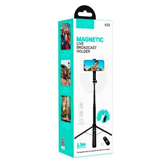 Монопод для селфи Hoco K25 Sherkhan magnetic aluminum alloy 11391-23616 фото Монопод для селфи Hoco K25 Sherkhan magnetic aluminum alloy 11391-23616 фото