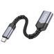 Адаптер Hoco UA24 Type-C male to USB female 3.0 converter Metal Grey 9824-11654 фото 5
