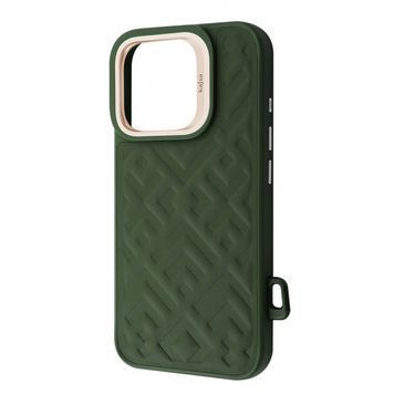 Чохол Kajsa Rhombus Collection with Magnetic Ring iPhone 16 Pro olive 596770806 фото