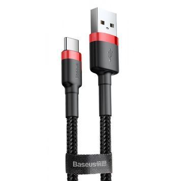 Кабель Baseus Cafule Type-C 2A (3m) red/black 234610066 фото