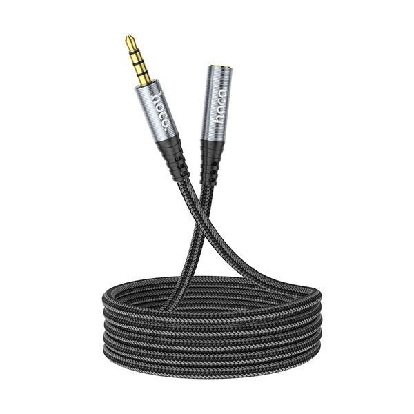 Аудио кабель Hoco UPA20 3.5 audio extension cable male to female(L=2M) Metal Grey 8839-9494 фото Аудио кабель Hoco UPA20 3.5 audio extension cable male to female(L=2M) Metal Grey 8839-9494 фото