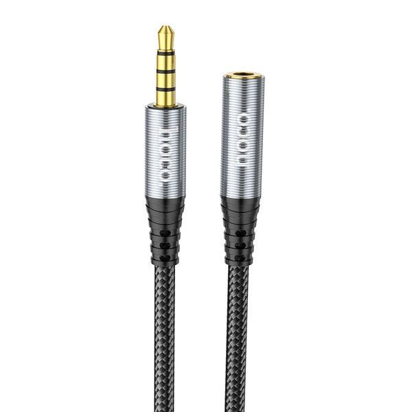 Аудио кабель Hoco UPA20 3.5 audio extension cable male to female(L=2M) Metal Grey 8839-9494 фото Аудио кабель Hoco UPA20 3.5 audio extension cable male to female(L=2M) Metal Grey 8839-9494 фото