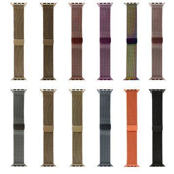 Ремінець Apple Watch Milanese Loop 42/44/45/Ultra Liquor Red 446-3035 фото