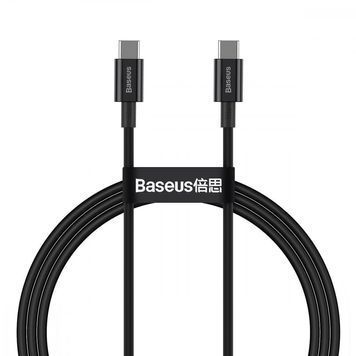 Кабель Baseus Superior Series Fast Charging Type-C to Type-C PD 100W (1m) black 326900001 фото