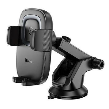 Автодержатель Hoco HW32 Crown push-type wireless (center console) 10972-20668 фото