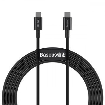 Кабель Baseus Superior Series Fast Charging Type-C to Type-C PD 100W (2m) black 326910001 фото