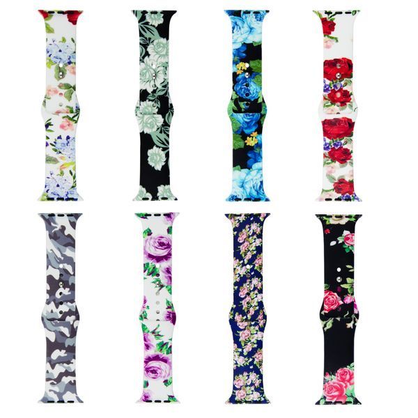 Ремінець Apple Watch Silicone Print 42/44 Chamomile 442-13681 фото Ремінець Apple Watch Silicone Print 42/44 Chamomile 442-13681 фото