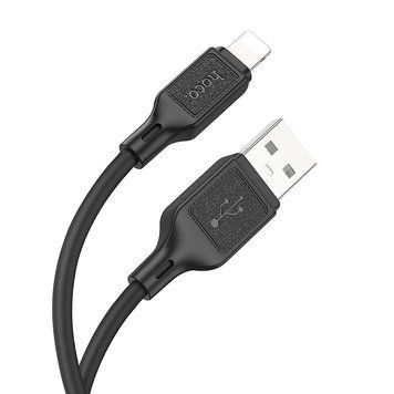 Кабель Hoco X90 Cool silicone charging data cable for iP Black 8881-9555 фото