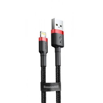 Кабель Baseus Cafule Lightning 2.4A (0.5m) red/black 217140066 фото
