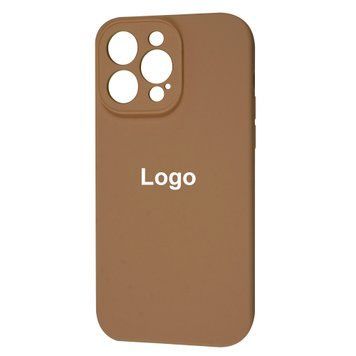 Square Full Silicone Case Close Camera iPhone 13 Pro 10 - Sandy Brown 3683-9275 фото