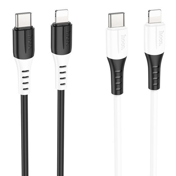 Кабель Hoco X82 iP PD silicone charging data cable Black 9444-16721 фото Кабель Hoco X82 iP PD silicone charging data cable Black 9444-16721 фото