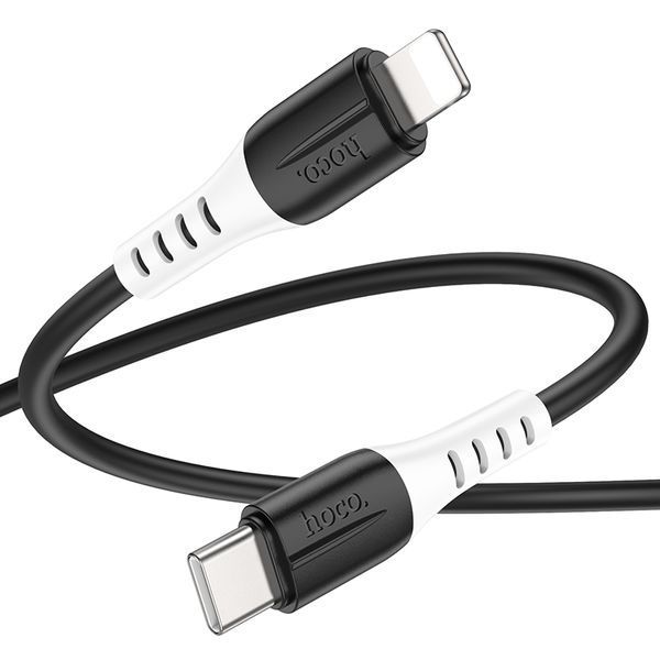 Кабель Hoco X82 iP PD silicone charging data cable Black 9444-16721 фото Кабель Hoco X82 iP PD silicone charging data cable Black 9444-16721 фото