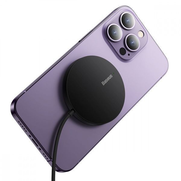 Беспроводное ЗУ Baseus Simple Mini3 Magnetic Wireless Charger 15W purple 425460011 фото