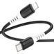 Кабель Hoco X82 iP PD silicone charging data cable Black 9444-16721 фото 4