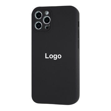 Square Full Silicone Case Close Camera iPhone 12 Pro Max 28 - Space Gray 3695-14390 фото