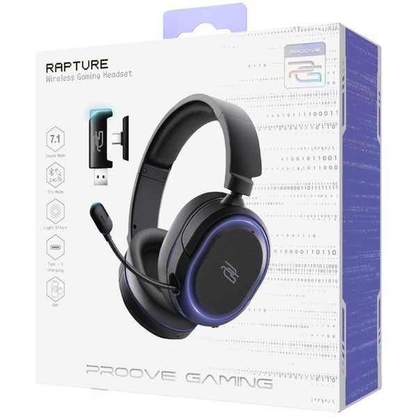 Беспроводная игровая гарнитура Proove Gaming Rapture (APP) white 642940003 фото Беспроводная игровая гарнитура Proove Gaming Rapture (APP) white 642940003 фото