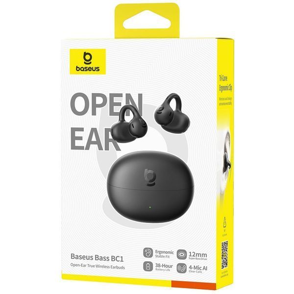Беспроводные наушники Baseus Bass BC1 Open-Ear TWS black 651460001 фото Беспроводные наушники Baseus Bass BC1 Open-Ear TWS black 651460001 фото