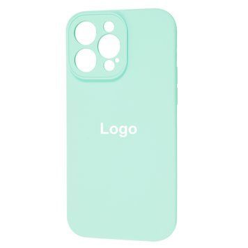 Square Full Silicone Case Close Camera iPhone 14 Pro 26 - Sea Foam 3692-10164 фото