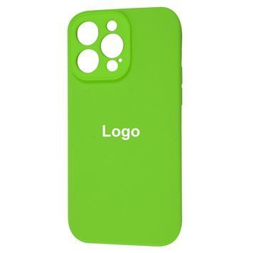 Square Full Silicone Case Close Camera iPhone 14 Pro 21 - Light Green 3692-10162 фото