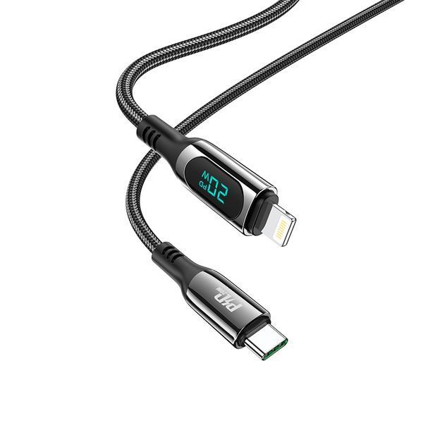 Кабель Hoco S51 Extreme PD charging data cable for iP Black 8790-9445 фото Кабель Hoco S51 Extreme PD charging data cable for iP Black 8790-9445 фото