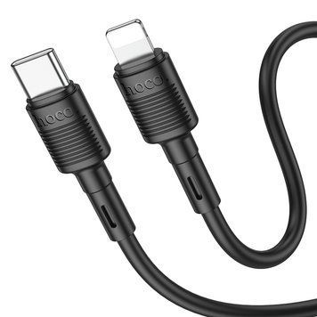 Кабель Hoco X83 iP Victory PD charging data cable Black 8865-9526 фото