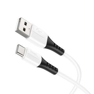 Кабель Hoco X82 Type-C silicone charging data cable White 9447-16726 фото