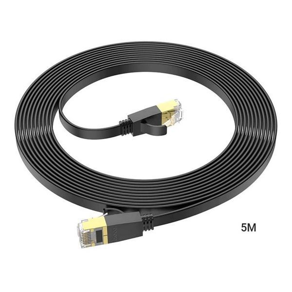 Кабель Hoco US07 General pure copper flat network cable(L=5M) Black 11801-24319 фото Кабель Hoco US07 General pure copper flat network cable(L=5M) Black 11801-24319 фото